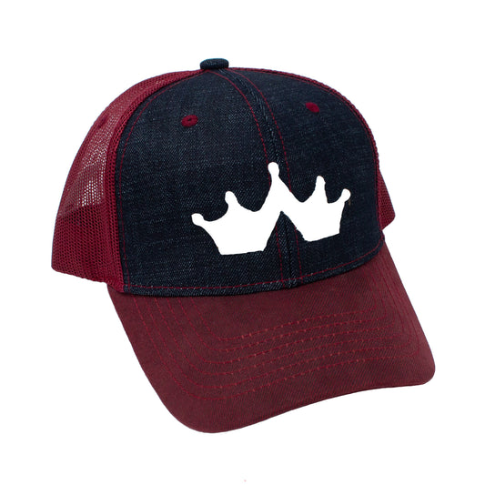 GR0002 Gorra mezclilla red vino