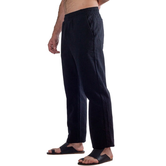 PC0001 Straight Ceiba pants with black blanket