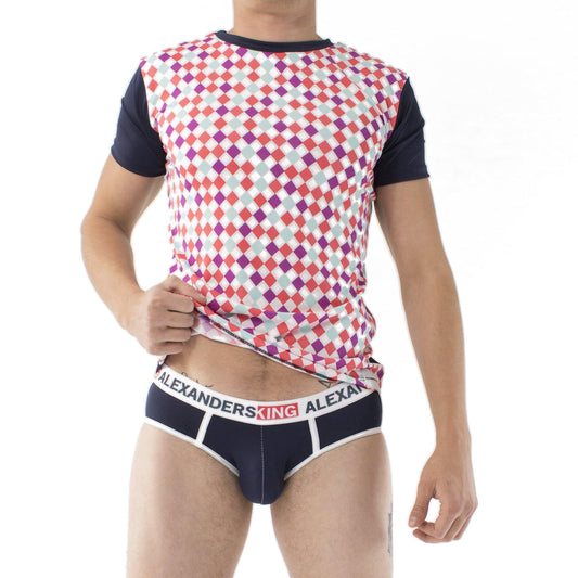 PR0010 – Playera Reversible Candy Block - AlexandersKing Underwear