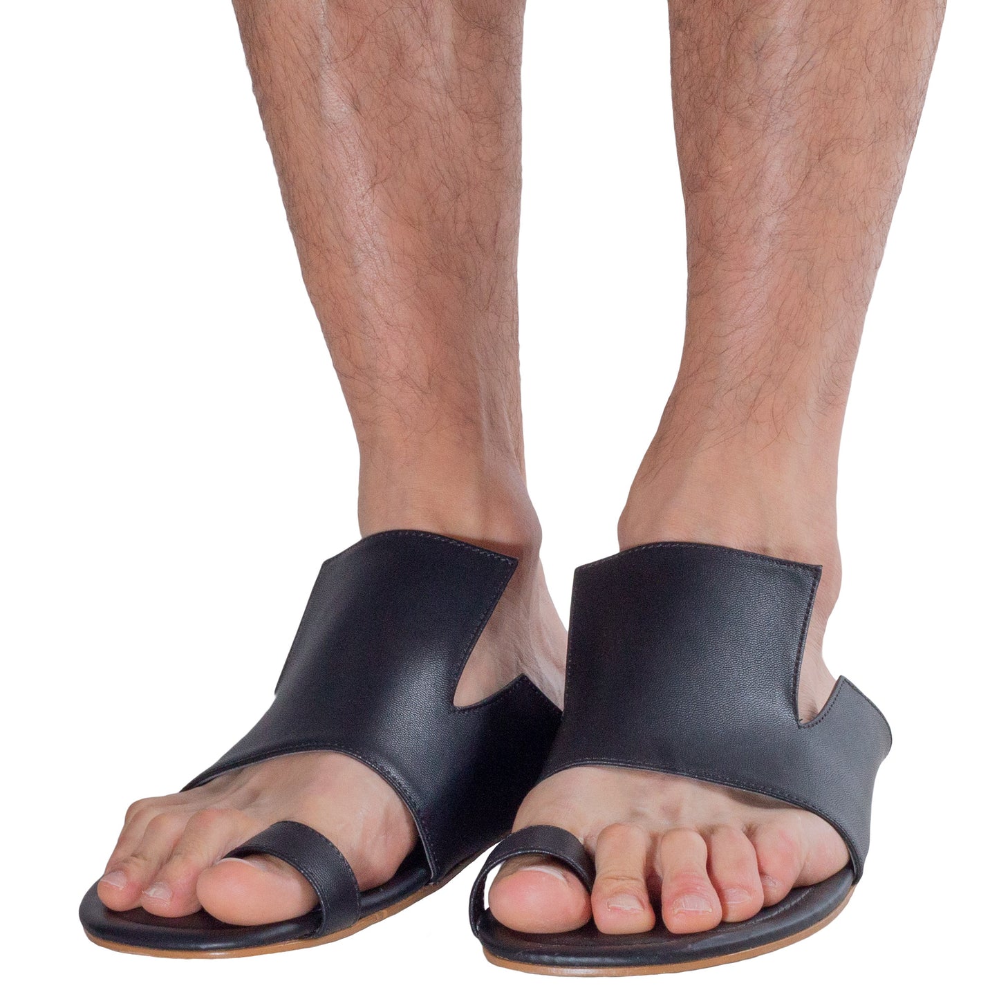 SA0001 Black textured Ahau sandal