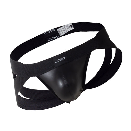SD0005 – Black Vinipiel Jockstrap