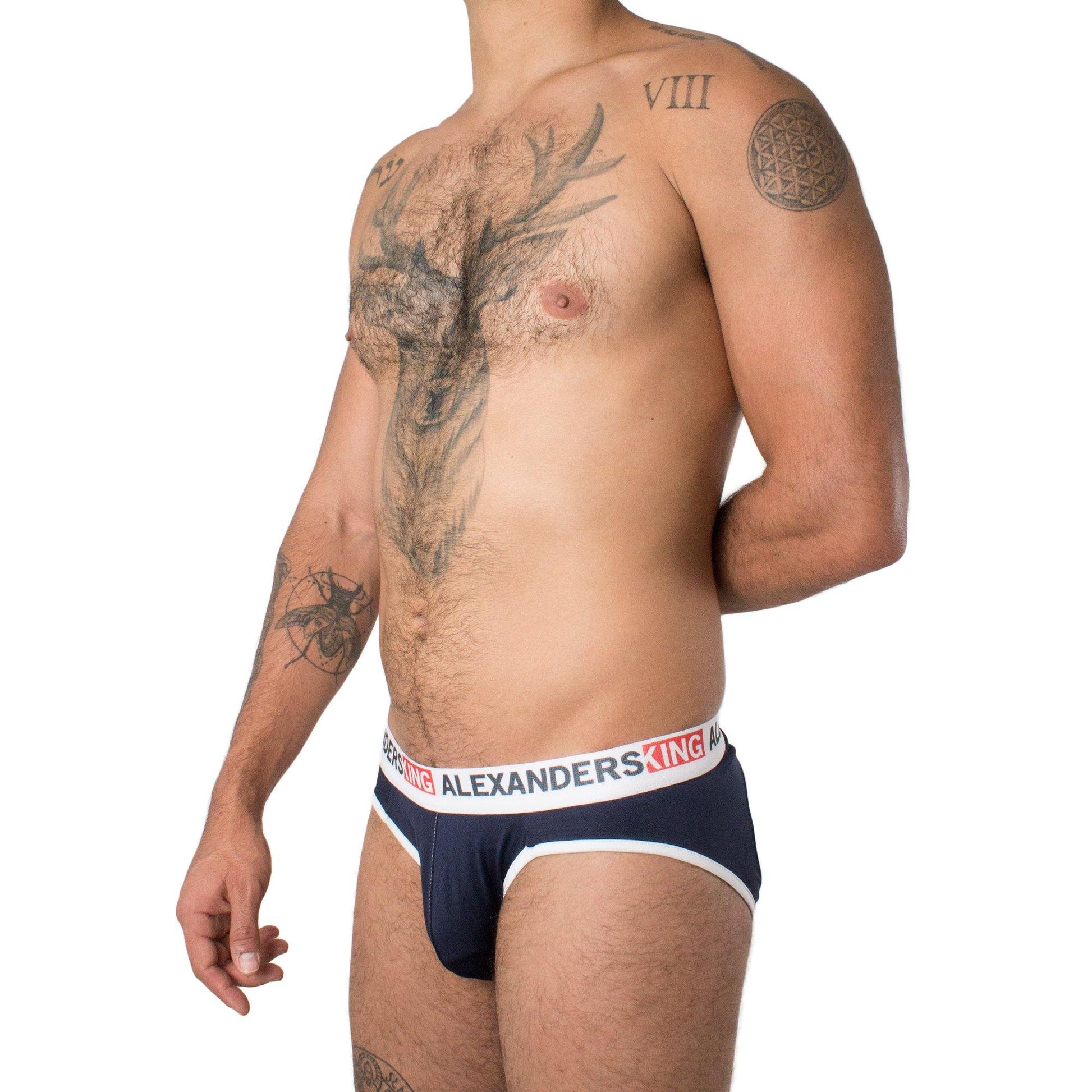 SP0022 - Suspensorio Moderno Azul Marino SkinIt - AlexandersKing Underwear