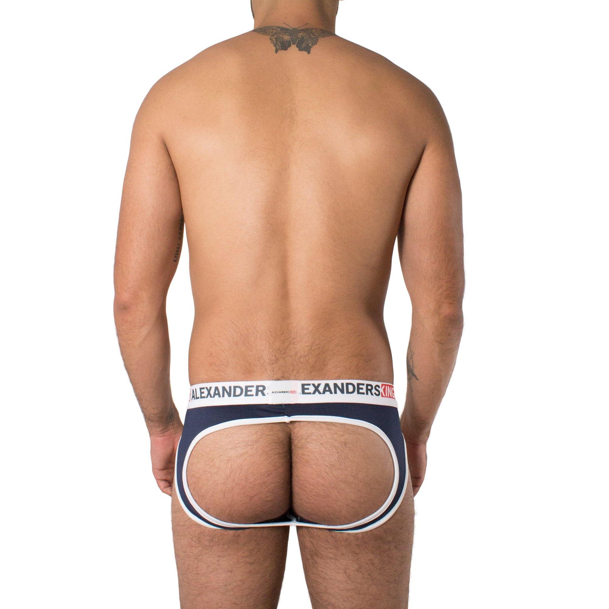 SP0022 - Suspensorio Moderno Azul Marino SkinIt - AlexandersKing Underwear