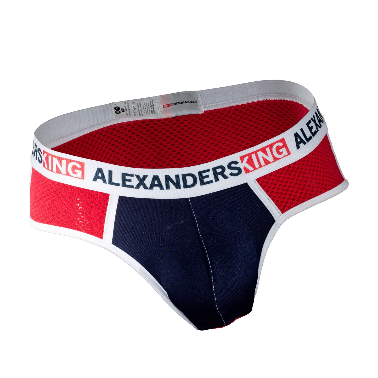 TP0022 Red and Navy Blue Brief Unwet Alexanders King