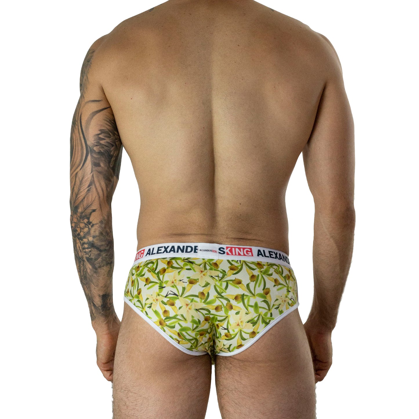 TP0282 Brief Trusa Dulce Vainilla Flores Amarillo SkinIt AlexandersKing
