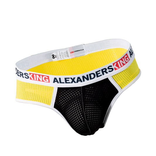 TP0028 Yellow and Black Brief Unwet Alexanders King